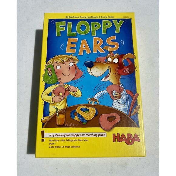 Haba Floppy Ears Hysterically Fun Floppy Ears Matching Game, ages 5 & Up EUC - Picture 1 of 10